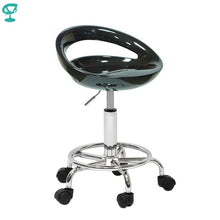 Load image into Gallery viewer, 94149 Barneo N-6 Plastic High Kitchen Breakfast Bar Stool Swivel Bar Chair Black free shipping in Russia