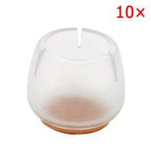 Load image into Gallery viewer, 10pcs Silicone Rectangle Square Round Chair Leg Caps Feet Pads Furniture Table Covers Wood Floor Protectors SDF-SHIP