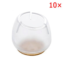 Load image into Gallery viewer, 10pcs Silicone Rectangle Square Round Chair Leg Caps Feet Pads Furniture Table Covers Wood Floor Protectors SDF-SHIP
