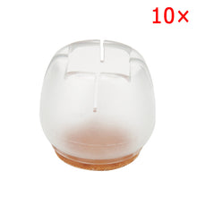 Load image into Gallery viewer, 10pcs Silicone Rectangle Square Round Chair Leg Caps Feet Pads Furniture Table Covers Wood Floor Protectors SDF-SHIP