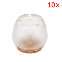 Load image into Gallery viewer, 10pcs Silicone Rectangle Square Round Chair Leg Caps Feet Pads Furniture Table Covers Wood Floor Protectors SDF-SHIP