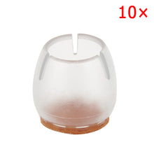 Load image into Gallery viewer, 10pcs Silicone Rectangle Square Round Chair Leg Caps Feet Pads Furniture Table Covers Wood Floor Protectors SDF-SHIP