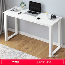 Load image into Gallery viewer, B2783 80/100/120/140cm Modern Manmade Board Steel Frame Office Computer Table Household Economical Large Desktop Study Desk