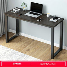Load image into Gallery viewer, B2783 80/100/120/140cm Modern Manmade Board Steel Frame Office Computer Table Household Economical Large Desktop Study Desk