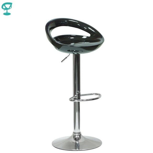 94149 Barneo N-6 Plastic High Kitchen Breakfast Bar Stool Swivel Bar Chair Black free shipping in Russia