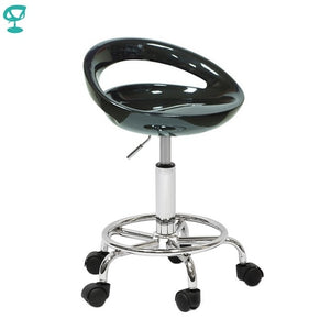 94149 Barneo N-6 Plastic High Kitchen Breakfast Bar Stool Swivel Bar Chair Black free shipping in Russia