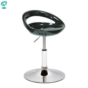 94149 Barneo N-6 Plastic High Kitchen Breakfast Bar Stool Swivel Bar Chair Black free shipping in Russia