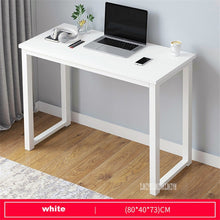 Load image into Gallery viewer, B2783 80/100/120/140cm Modern Manmade Board Steel Frame Office Computer Table Household Economical Large Desktop Study Desk
