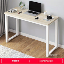 Load image into Gallery viewer, B2783 80/100/120/140cm Modern Manmade Board Steel Frame Office Computer Table Household Economical Large Desktop Study Desk
