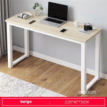 Load image into Gallery viewer, B2783 80/100/120/140cm Modern Manmade Board Steel Frame Office Computer Table Household Economical Large Desktop Study Desk
