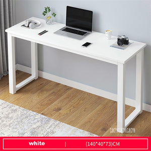 B2783 80/100/120/140cm Modern Manmade Board Steel Frame Office Computer Table Household Economical Large Desktop Study Desk