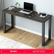 Load image into Gallery viewer, B2783 80/100/120/140cm Modern Manmade Board Steel Frame Office Computer Table Household Economical Large Desktop Study Desk
