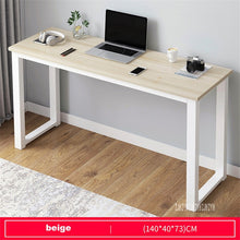 Load image into Gallery viewer, B2783 80/100/120/140cm Modern Manmade Board Steel Frame Office Computer Table Household Economical Large Desktop Study Desk
