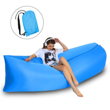 Load image into Gallery viewer, HooRu Inflatable Sofa Beach Camping Sleeping Air Sofa Lightweight Portable Folding Lazy Lounger Bed for Travel Picnic Outdoor
