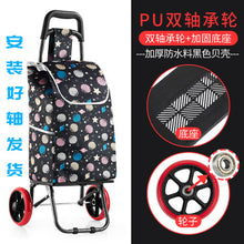 Load image into Gallery viewer, Trolley cart elderly Stairs shopping cart on Wheels Woman shopping basket large Household shopping bags Trolley Trailer foldable
