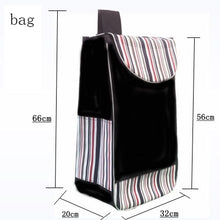 Load image into Gallery viewer, Trolley cart elderly Stairs shopping cart on Wheels Woman shopping basket large Household shopping bags Trolley Trailer foldable
