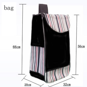 Trolley cart elderly Stairs shopping cart on Wheels Woman shopping basket large Household shopping bags Trolley Trailer foldable