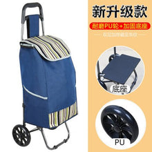 Load image into Gallery viewer, Trolley cart elderly Stairs shopping cart on Wheels Woman shopping basket large Household shopping bags Trolley Trailer foldable
