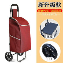 Load image into Gallery viewer, Trolley cart elderly Stairs shopping cart on Wheels Woman shopping basket large Household shopping bags Trolley Trailer foldable
