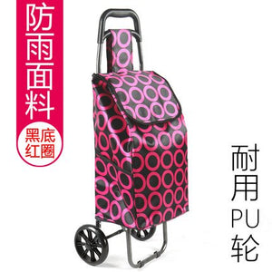 Trolley cart elderly Stairs shopping cart on Wheels Woman shopping basket large Household shopping bags Trolley Trailer foldable
