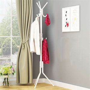 9 Hook Clothes Stand Hat Coat Rack Metal Coat Handbag Scarf Clothes Hanger Saving Space Portable Hanger Tree