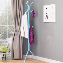 Load image into Gallery viewer, 9 Hook Clothes Stand Hat Coat Rack Metal Coat Handbag Scarf Clothes Hanger Saving Space Portable Hanger Tree
