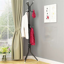 Load image into Gallery viewer, 9 Hook Clothes Stand Hat Coat Rack Metal Coat Handbag Scarf Clothes Hanger Saving Space Portable Hanger Tree
