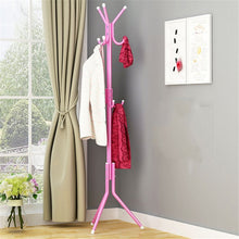 Load image into Gallery viewer, 9 Hook Clothes Stand Hat Coat Rack Metal Coat Handbag Scarf Clothes Hanger Saving Space Portable Hanger Tree
